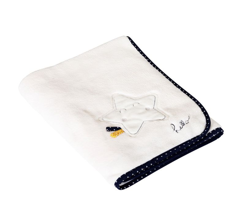 Couverture 75x100 En Polyester Blanc