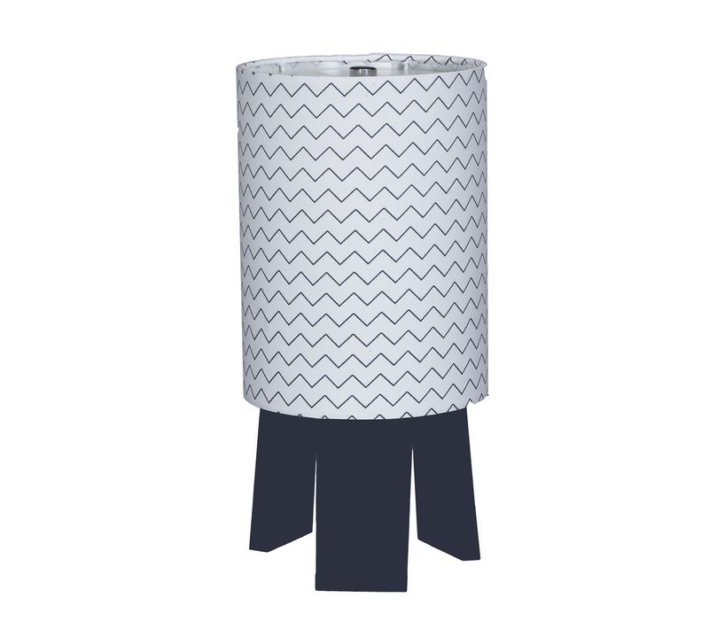 Lampe De Chevet Avec Pied En Coton Blanc