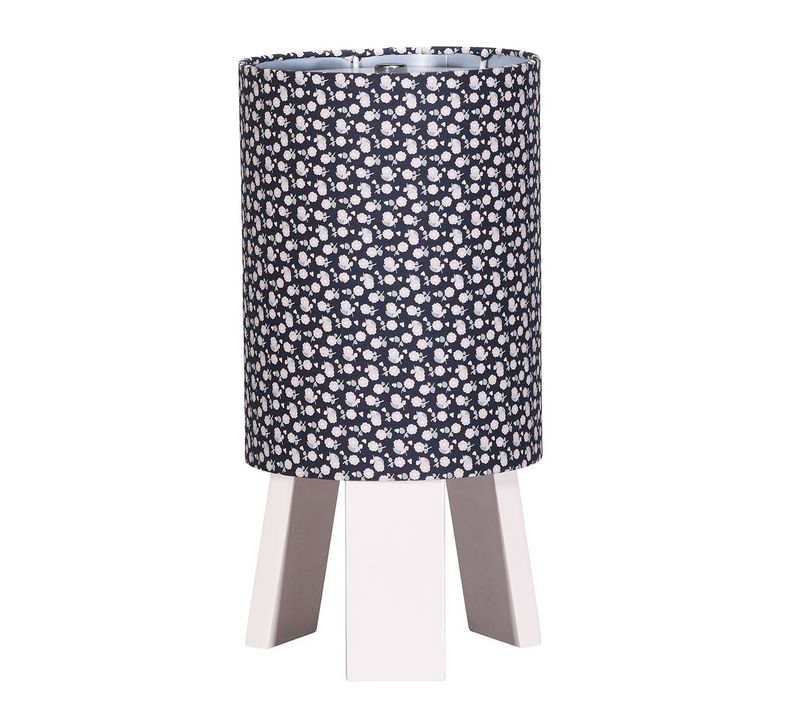 Lampe De Chevet Avec Pied En Coton Bleu Marine