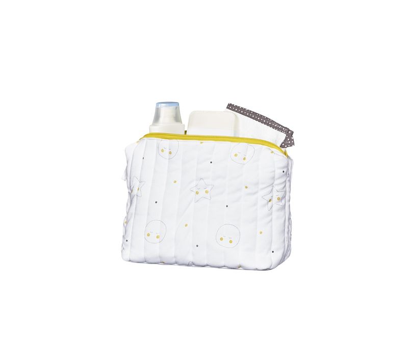 Trousse De Toilette En Coton Bio Blanc