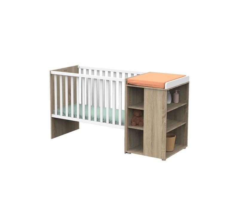 Lit Combiné 120x60cm évolutif En 90x190cm