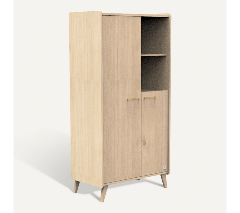 Armoire 2 Portes 1 Niche Arty - Bois