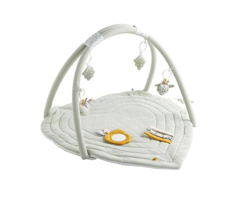 Tapis D'éveil 78x78cm En Coton Vert Tilleul