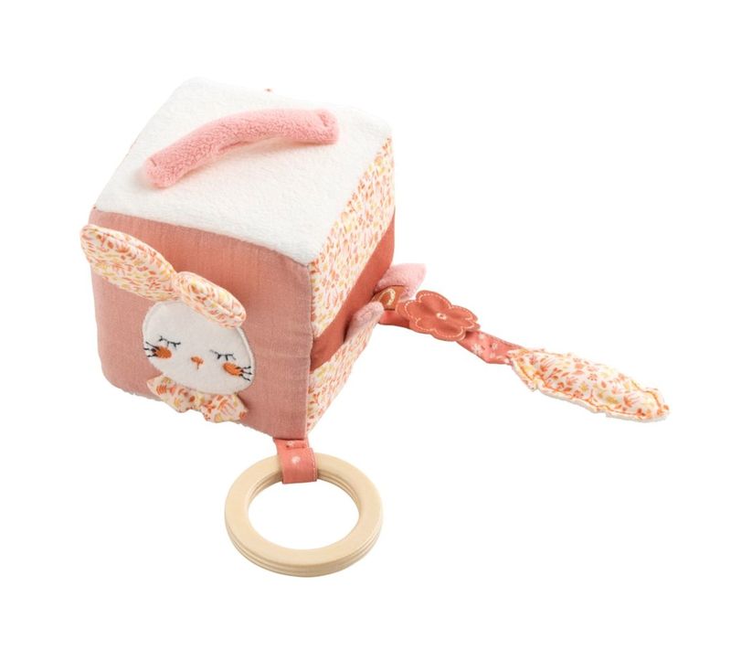 Cube D'activités  En Coton Rose