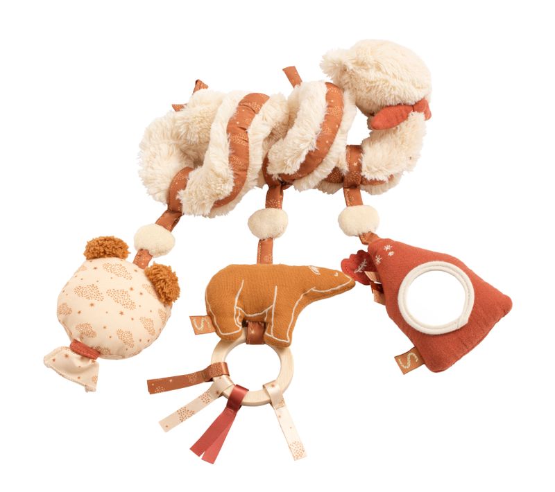 Spirale D'activités Ours En Peluche Beige