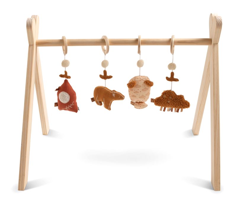 Arche D'éveil Bois Avec 4 Jouets