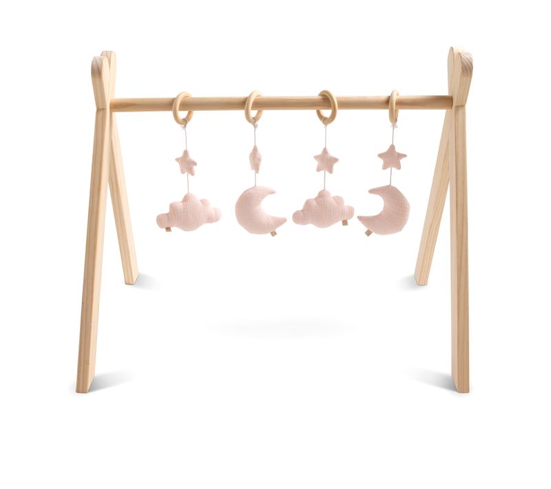 Arche D'éveil Bois Avec 4 Jouets
