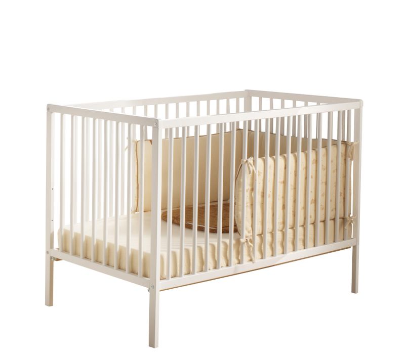 Lit Bébé Tout Barreaux En Bois Matelas Inclus