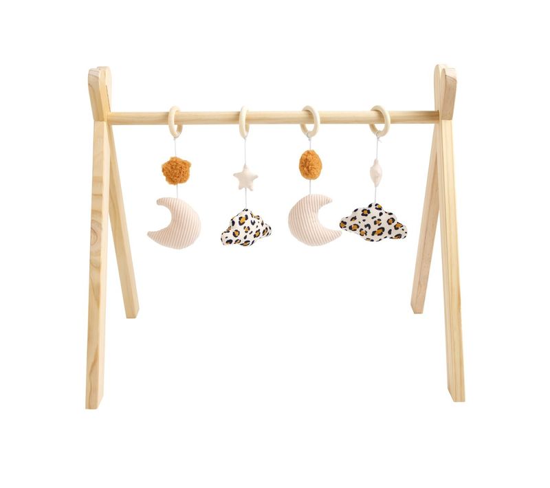 Arche D'éveil Bois Avec 4 Jouets