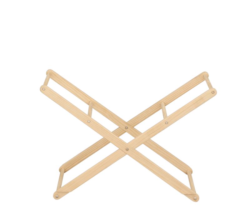 Support Pour Couffin Bébé En Bois De Pin Naturel - Basculant Ou Fixe