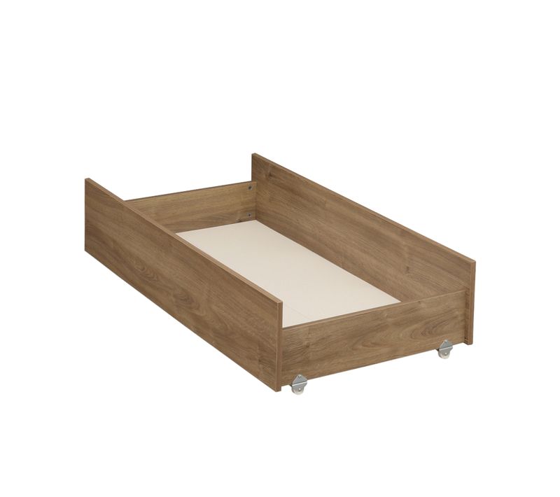 Tiroir Pour Lit Bébé Combiné évolutif Décor Bois Chêne Mokka
