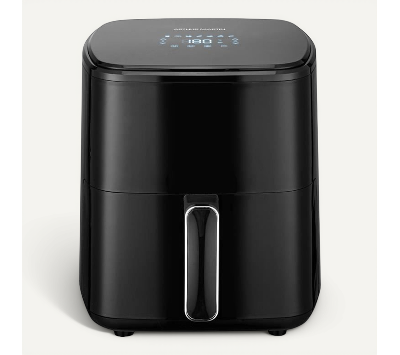 Friteuse Sans Huile – Airfryer 5 L- 1400 W - Ecran Tactile - 7 Pré-réglages De Cuisson - Noir