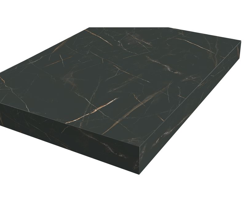 Plan de travail standard - décor marbré noir