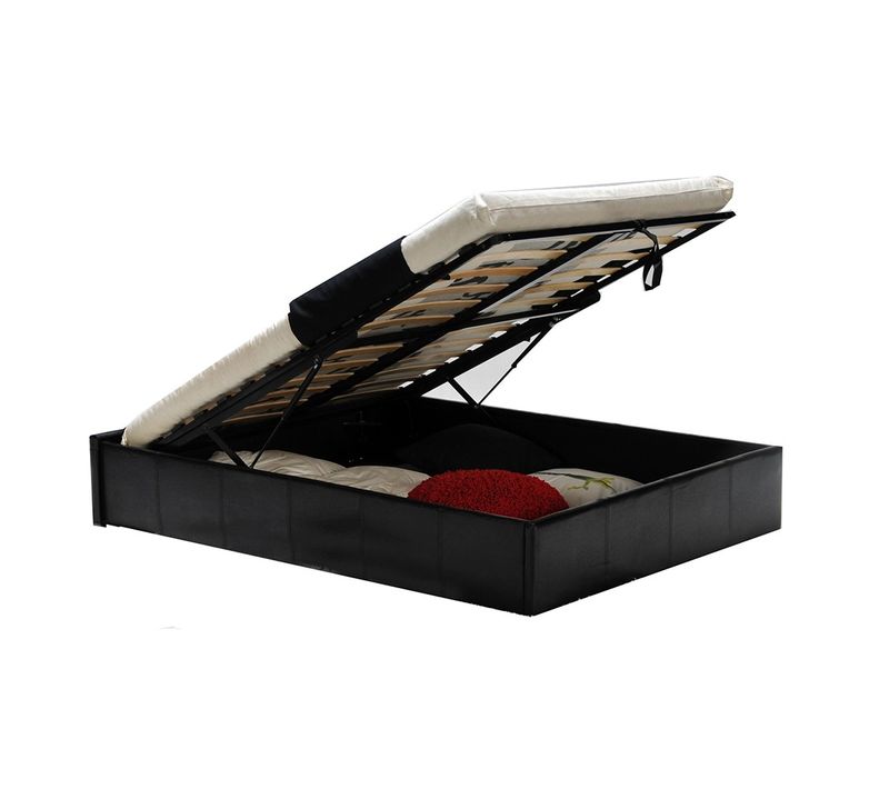 Lit Coffre Torino 140x190 + 1 Sommier / Noir