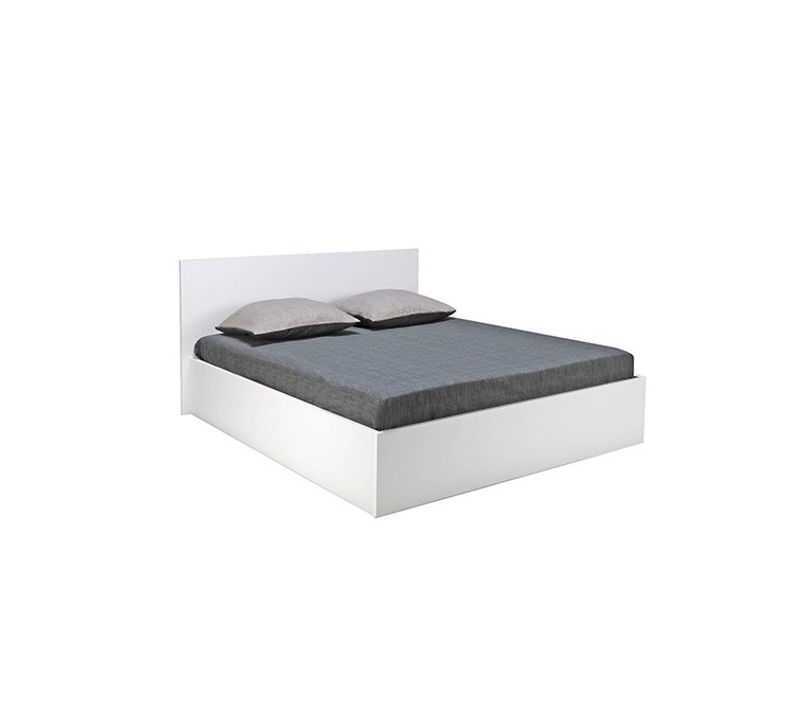 Lit Coffre Madrid 140x200 + 1 Sommier / Blanc