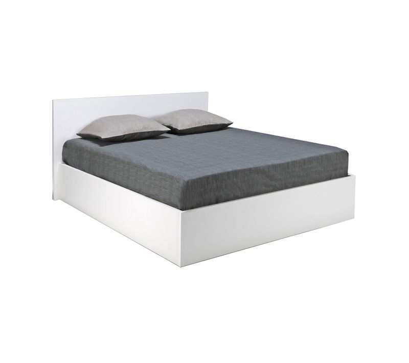 Lit Coffre Madrid 160x200 + 1 Sommier / Blanc