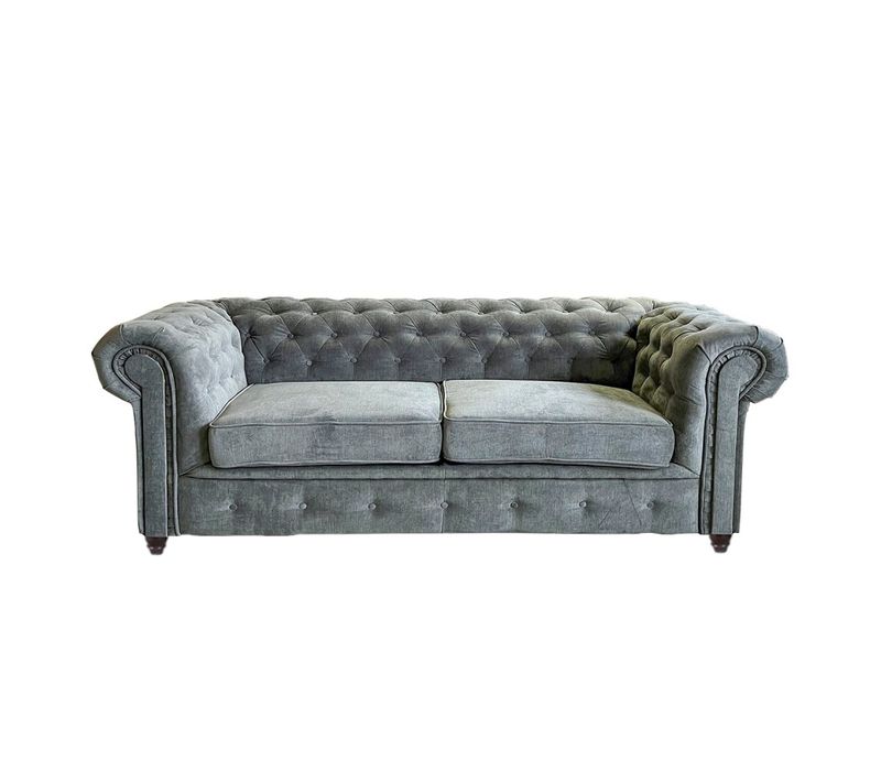 Canapé Chesterfield 2 Places / Gris