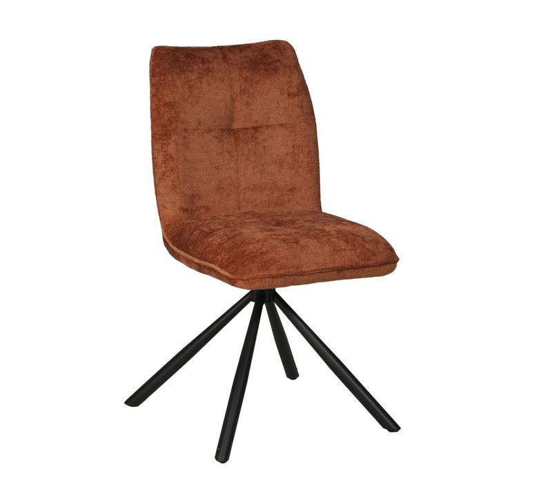 Chaise Pivotante De Salle à Manger Cortina / Brun Brique