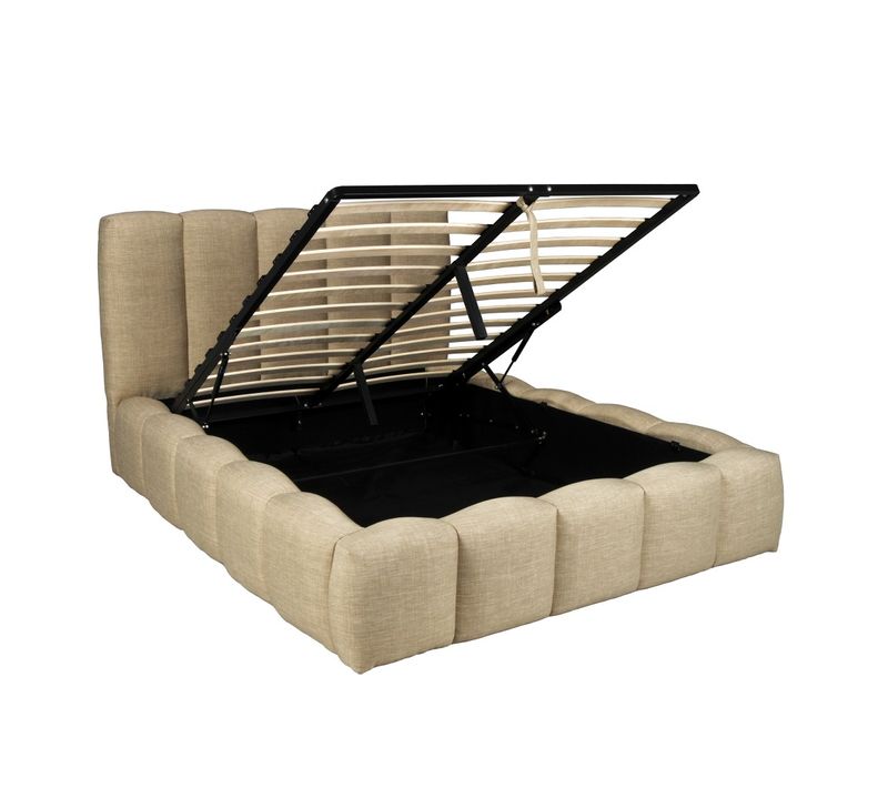 Lit Coffre 140x190cm Nest + 1 Sommier / Beige
