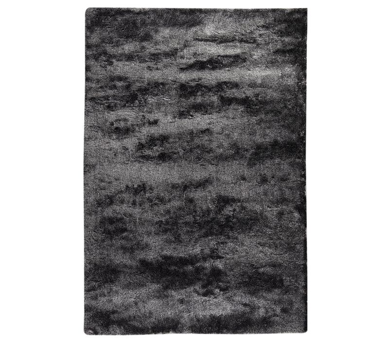 Tapis 160 x 230 cm SILKY Gris/Noir