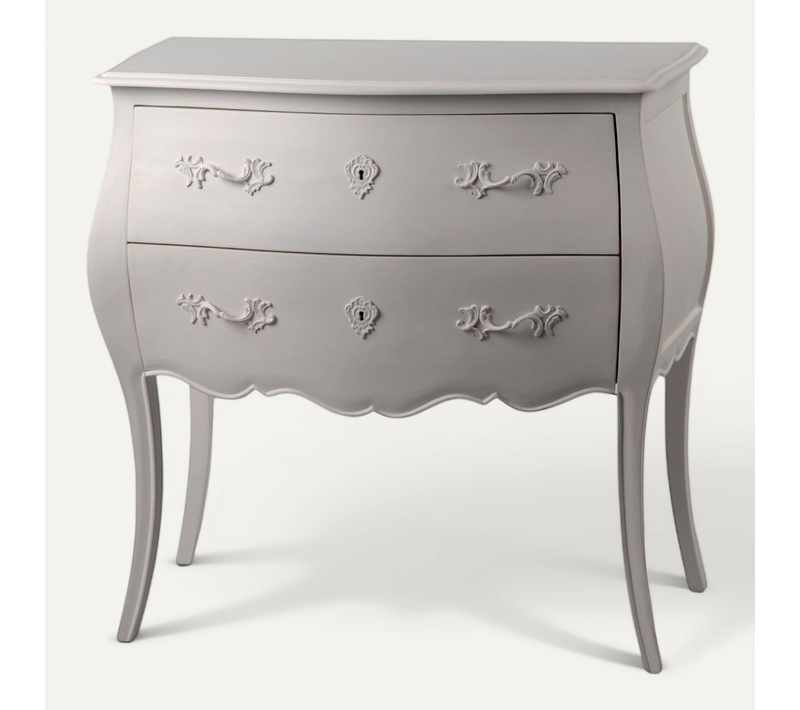 Commode Baroque En Bois 2 Tiroirs - Muriane