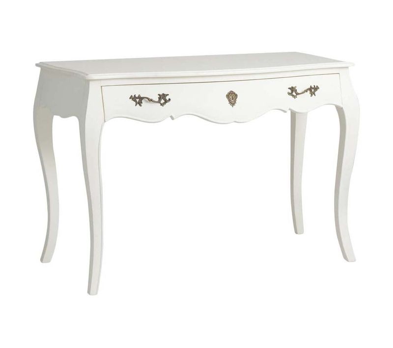 Bureau Blanc En Mdf Et Bois Bayur Murano