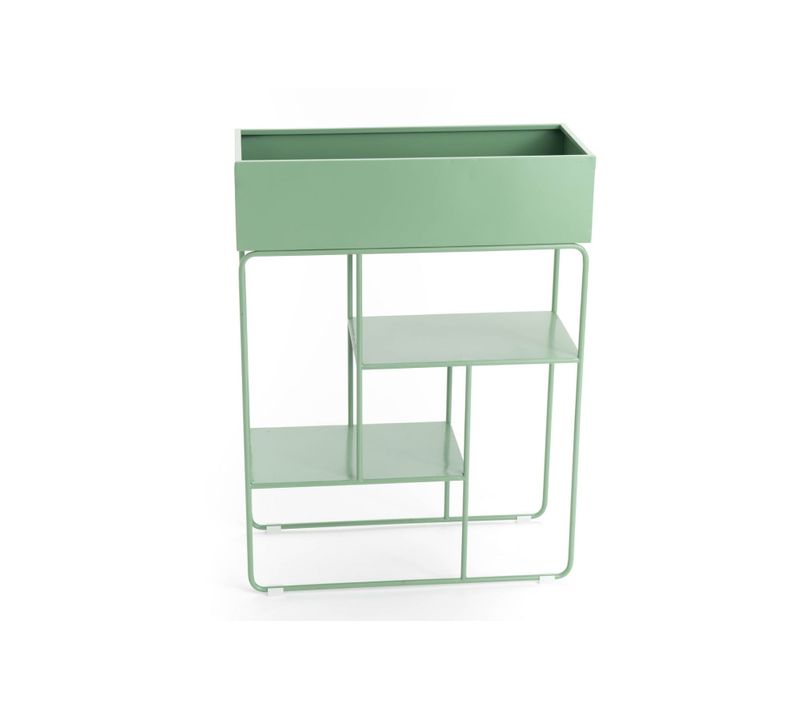 Console Jardinière En Métal Vert - Menthe