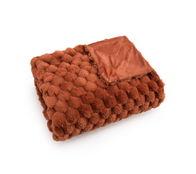 Plaid Diana 76 X 42 Cm Terracotta - Amadeus