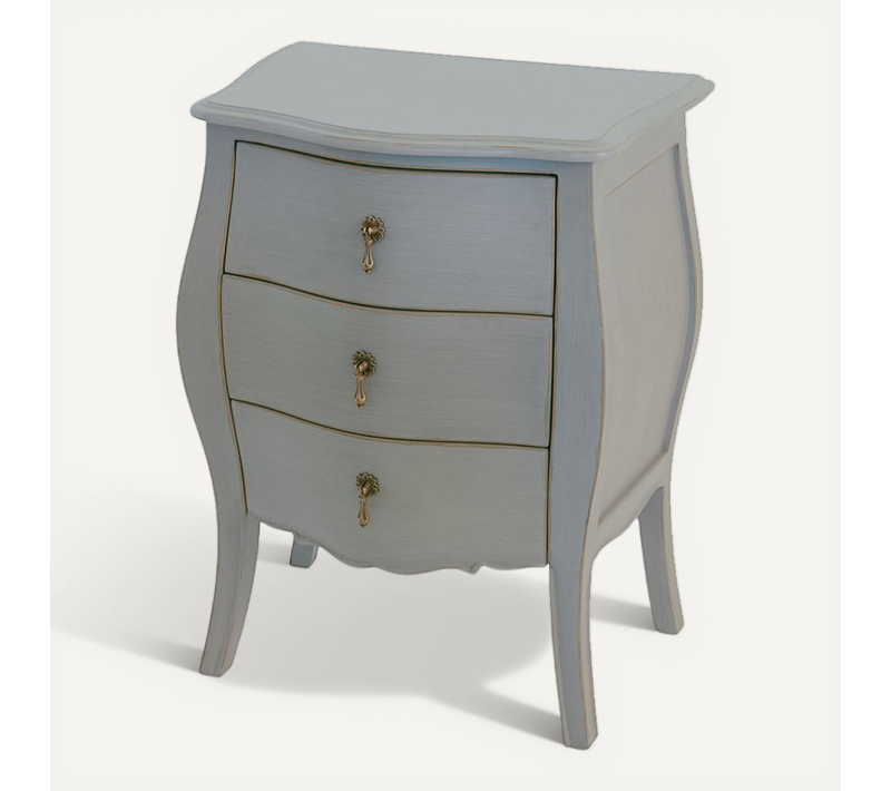 Chevet 3 Tiroirs Murano Taupe