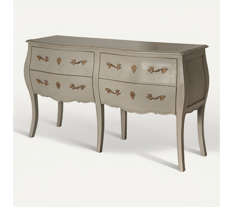 Commode Double Murano Taupe En Bois