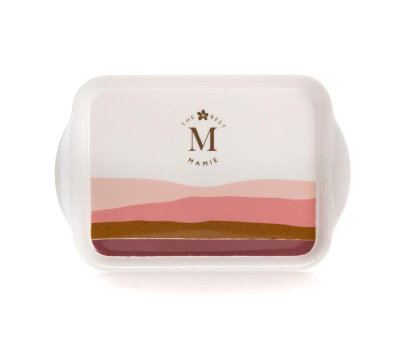 Plateau 2 Mugs Mamie En Mélaminé