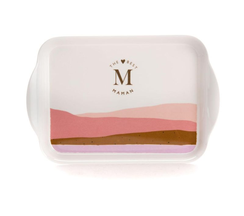 Plateau 2 Mugs Maman En Mélaminé