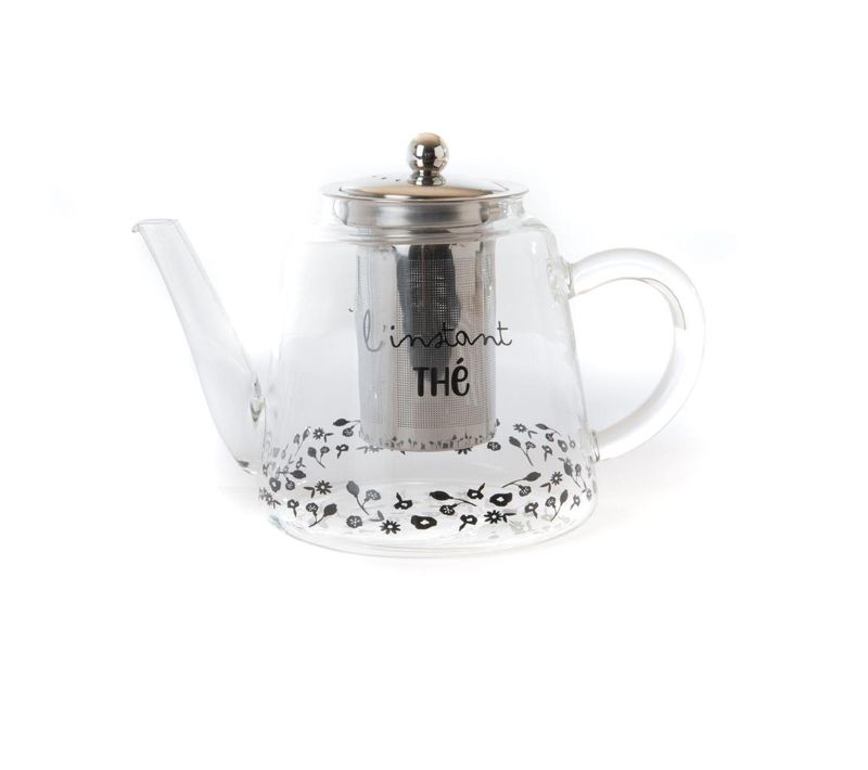 Théière Infuseur Flore En Verre En Verre Borosilicate