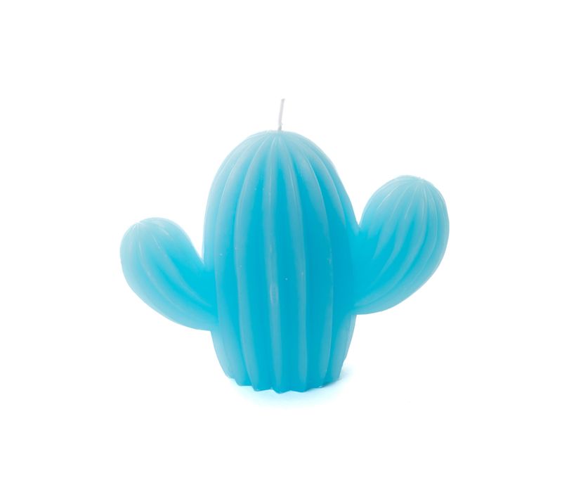 Bougie Cactus Bleu (lot De 6) En Cire