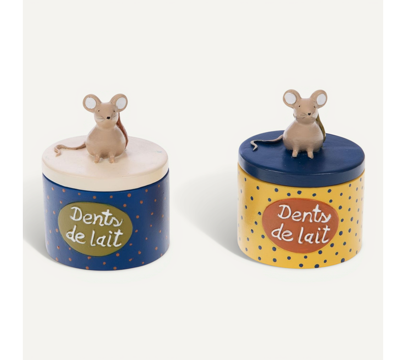 Boîte à Dents De Lait Pack 2 Bleu 7x5x5 Cm
