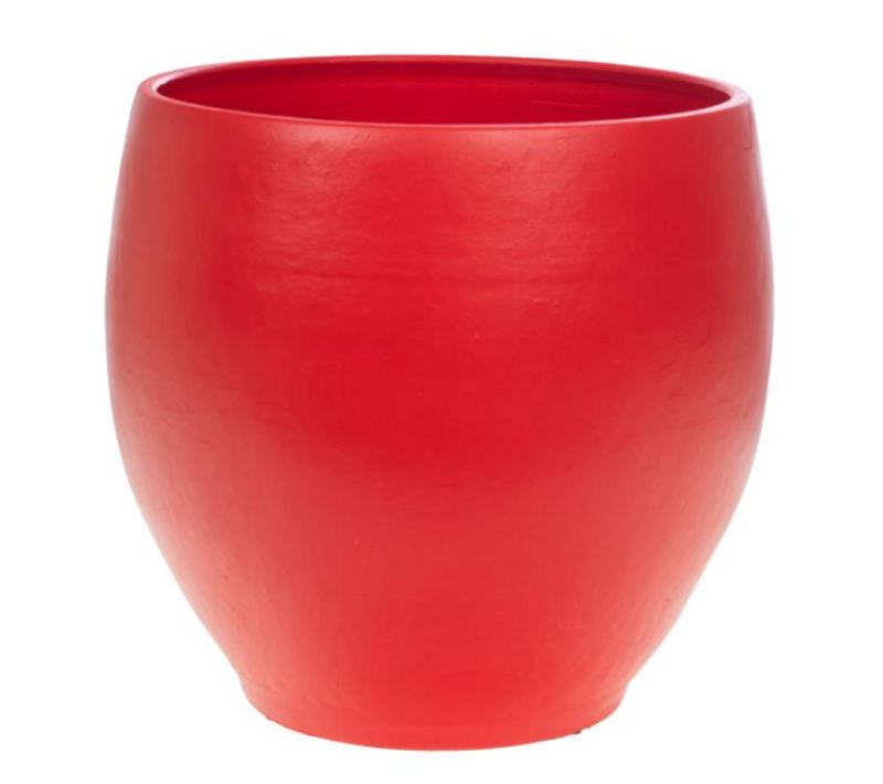 Cache Pot Esna 39 X 38 Cm Rouge En Terre Cuite