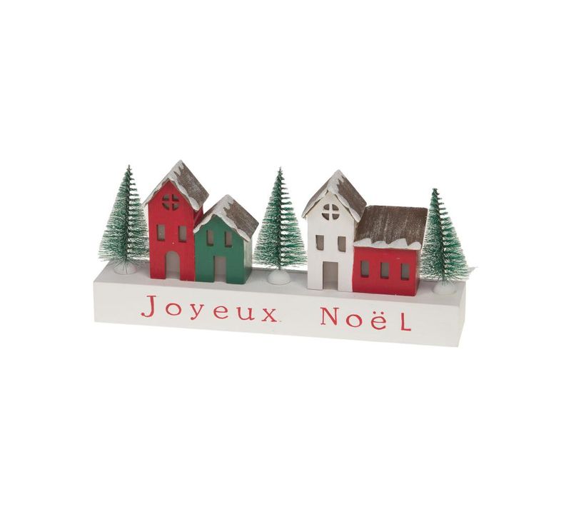 Décoration Joyeux Noël à Poser En Bois