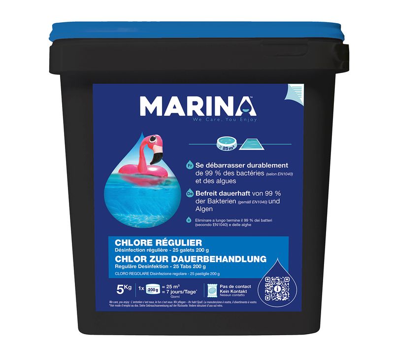 Chlore Lent Galets 200g 5kg 888214