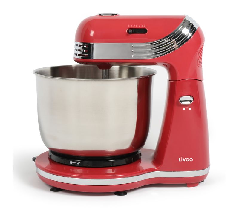 Robot Pâtissier Multifonction 3l 250w Rouge - Dop137rc