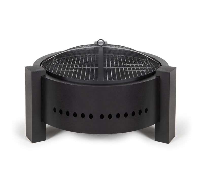 Brasero Au Bois Ou Au Charbon 47.5cm Noir - Doc286