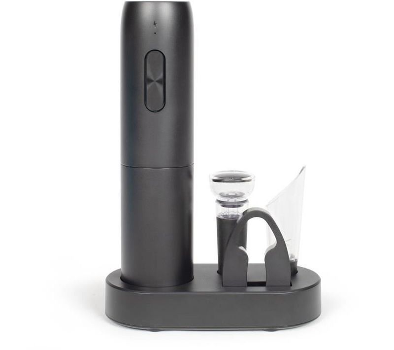 Set Tire-bouchon Électrique Rechargeable Gs159 — 5 Accessoires, USB‑c, Jusqu'à 30 Bouteilles