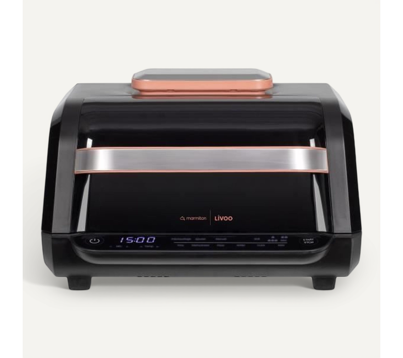 Friteuse Sans Huile Et Grill -xmarmiton - Doc305 - 6 L - 1500-1700 W - 2 En 1 - 8 Programmes