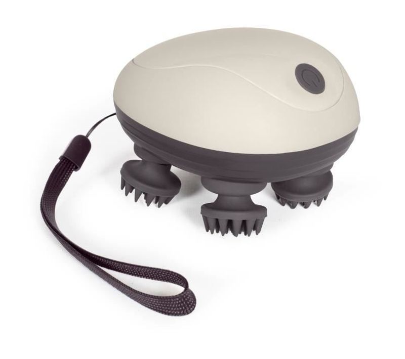 Masseur Électrique Cuir Chevelu Dos202 — 4 Têtes Silicone, Ipx4, 1150 Mah