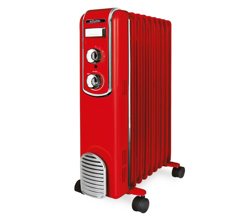 Radiateur Bain D'huile 2000w Rouge Schv709r