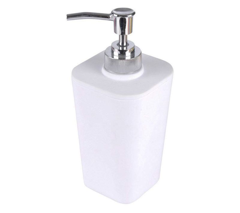 Distributeur De Savon Soft Touch "vitamine Ii" 17cm Blanc