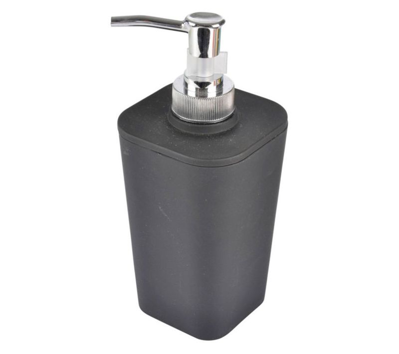 Distributeur De Savon Soft Touch "vitamine Ii" 17cm Noir