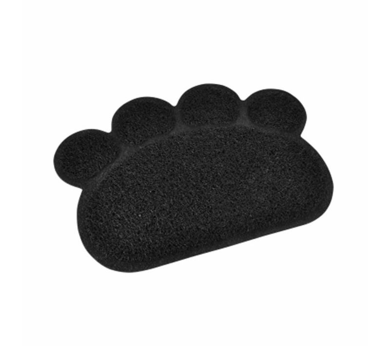 Tapis Repas Pour Chien et Chat "pattes" 40cm Noir