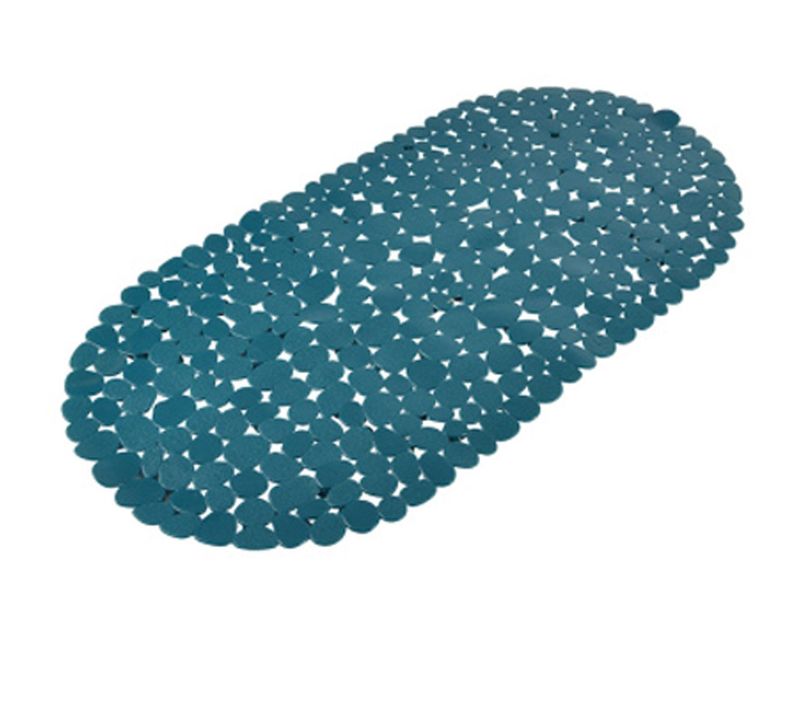 Fond De Bain Galets "vitamine Ii" 36x69cm Bleu émeraude