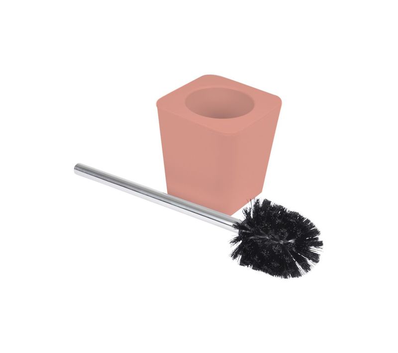 Brosse Wc Soft Touch "vitamine" 39cm Corail