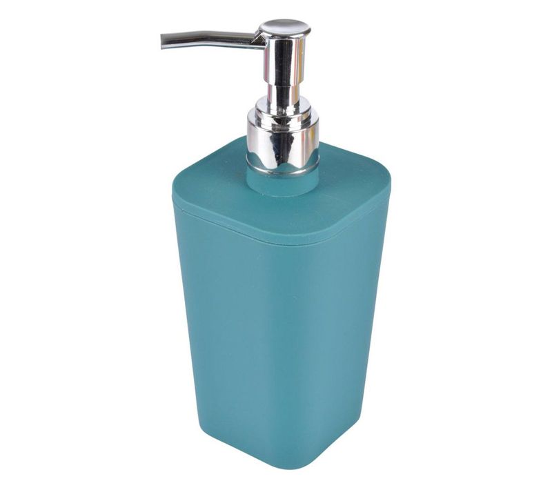 Distributeur De Savon Soft Touch "vitamine Ii" 17cm Bleu émeraude